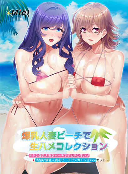 爆乳人妻ビーチで生ハメコレクション 〜元ヤン爆乳人妻をビーチでデカチン生ハメ+清楚な爆乳人妻をビーチでデカチン生ハメセット〜